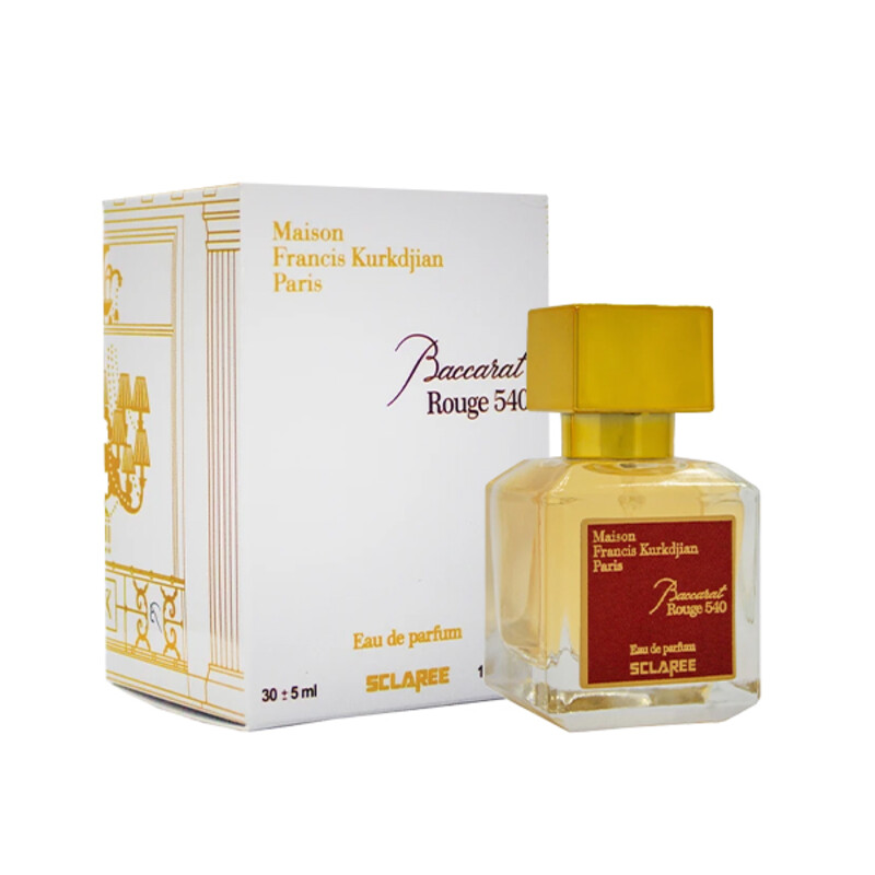 ادوپرفیوم زنانه اسکلاره مدل Baccarat Rouge 540 با رایحه گرم، شیرین، چوبی و کهربایی حجم 30ml