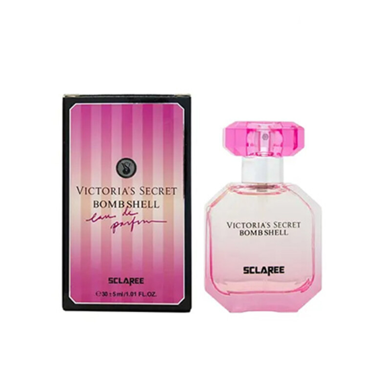 ادوپرفیوم زنانه اسکلاره مدل Victoria Secret Bombshell با رایحه خنک، شیرین، میوه‌ای و گلی حجم 30ml