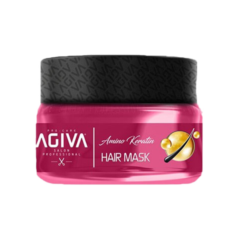 ماسک مو داخل حمام آگیوا مدل Amino Keratin ترمیمی و احیاکننده حاوی امینو کراتین حجم 350ml