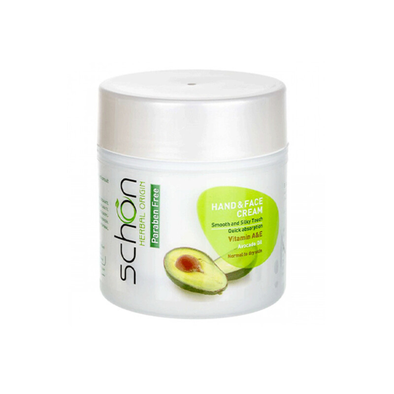 کرم دست و صورت شون مدل Avocado Oil حاوی ویتامین A و E مناسب پوست‌های خشک و معمولی