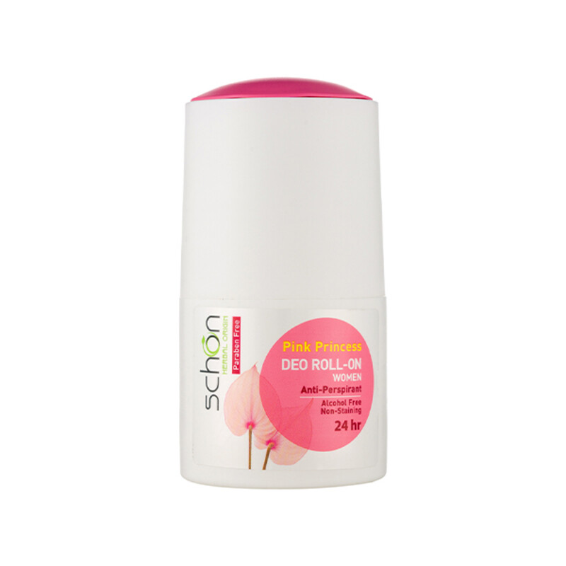رول ضدتعریق زنانه شون مدل Pink Princess بدون آلومینیوم و پارابن با ماندگاری 24 ساعته حجم 50ml