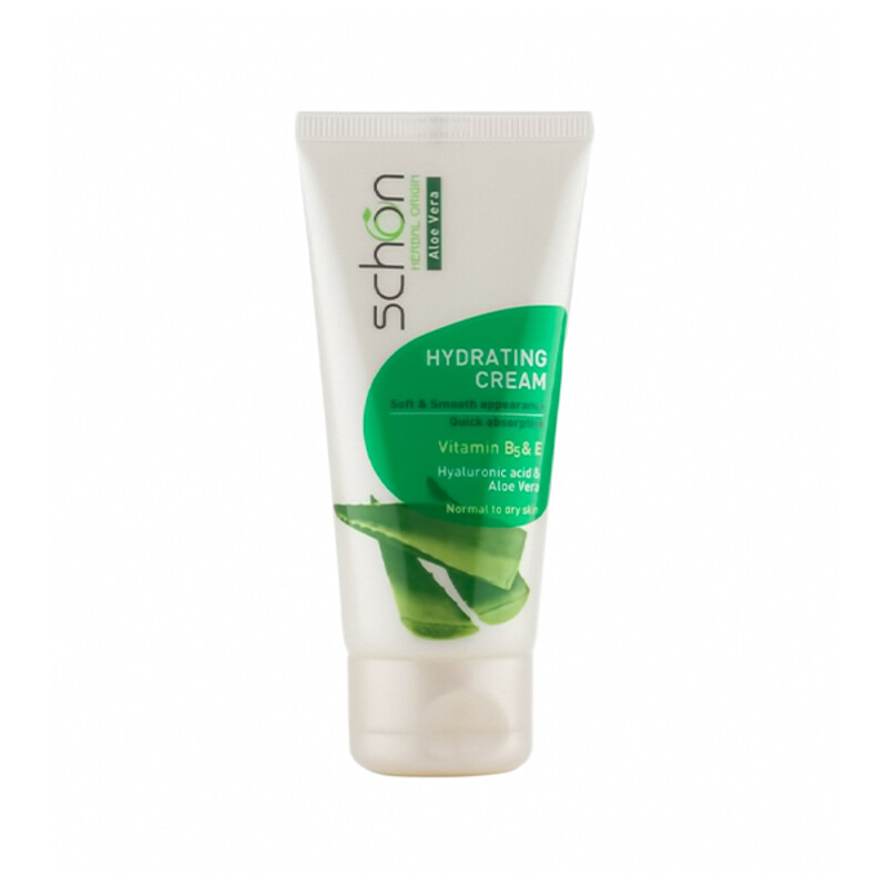 کرم آبرسان صورت شون مدل Aloe Vera حاوی عصاره آلوئه‌ورا و هیالورونیک اسید مناسب پوست‌های نرمال تا خشک حجم 50ml