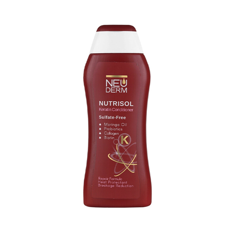 نرم‌کننده تخصصی موهای کراتینه‌شده نئودرم مدل Nutrisol Keratin فاقد سولفات حجم 300ml