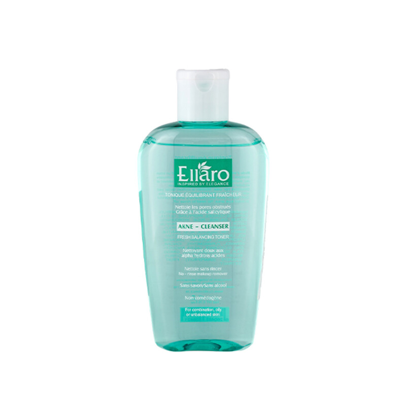 تونر پاک‌کننده و مات‌کننده صورت الارو مدل Fresh Balancing کنترل‌کننده چربی و منافذ پوست حجم 200ml