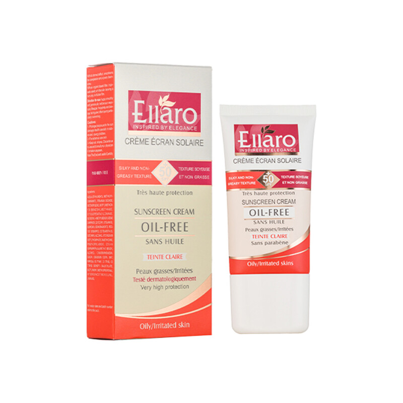 کرم ضدآفتاب رنگی فاقد چربی الارو SPF50 با پوشش مات مناسب پوست‌های چرب و مستعد آکنه حجم 40ml