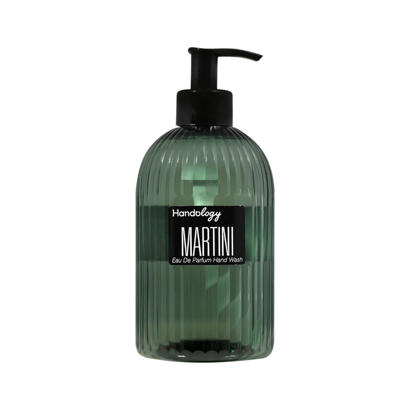 مایع دستشویی مرطوب‌کننده و معطر هندولوژی مدل Martini با رایحه خنک و باطراوت آروماتیک گیاهی وزن ۴۸۰ گرم