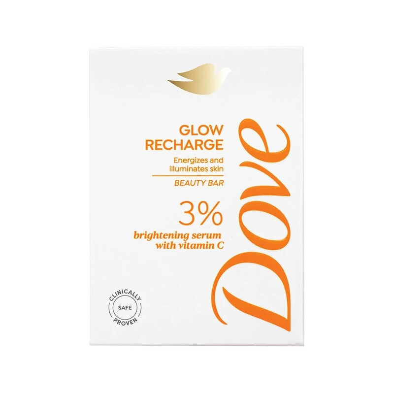 صابون داو مدل Glow Recharge 3% روشن‌کننده و انرژی‌بخش مناسب انواع پوست وزن ۱۲۵ گرم