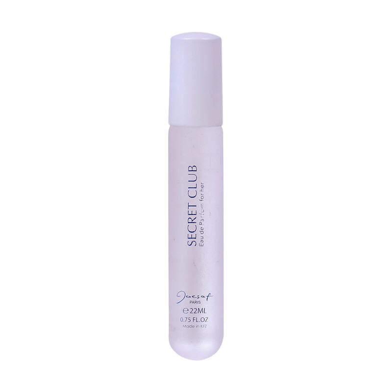 عطر جیبی زنانه ژک ساف مدل Secret Club گرم و شیرین با ماندگاری بالا حجم ۲۲ میل