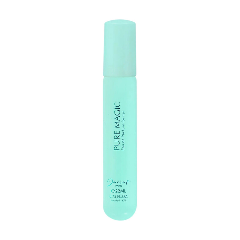 عطر جیبی زنانه ژک ساف مدل Pure Magic گرم و شیرین با ماندگاری بالا حجم ۲۲ میل