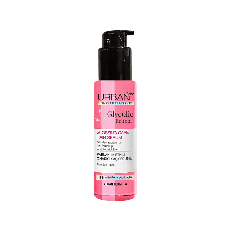 سرم مو اربن کر مدل Glycolic Retinol no,5 مناسب موهای خشک، آسیب دیده و رنگ شده با فرمول وگان حجم ۱۰۰ میل