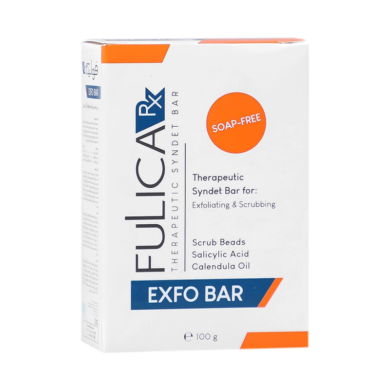 پن لایه بردار فولیکا آر ایکس مدل EXFO BAR با گرانول اسکراب و سالیسیلیک اسید وزن ۱۰۰ گرم