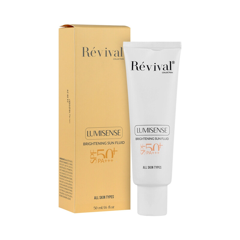 ضد آفتاب رویوال مدل LUMISENSE SPF50 ضد لک و روشن کننده حجم ۵۰ میل