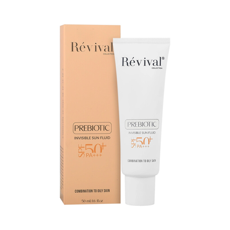 ضد آفتاب رویوال مدل PROBIOTIC SPF50 کنترل چربی پوست چرب و مختلط حجم ۵۰ میل