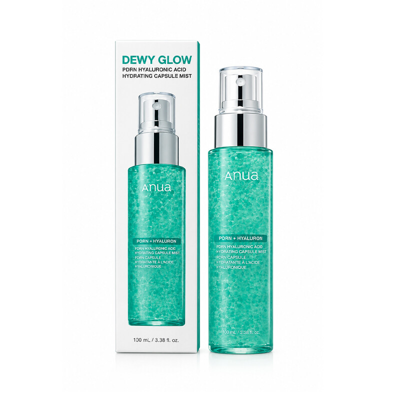 اسپری آبرسان آنوا مدل DEWY GLOW و هیالورونیک اسید حجم ۱۰۰ میل