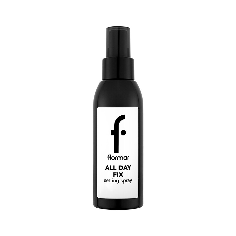 اسپری فیکس آرایش فلورمار مدل ALL DAY FIX با فرمول سبک و جلوه نیمه مات حجم ۱۲۵ میل