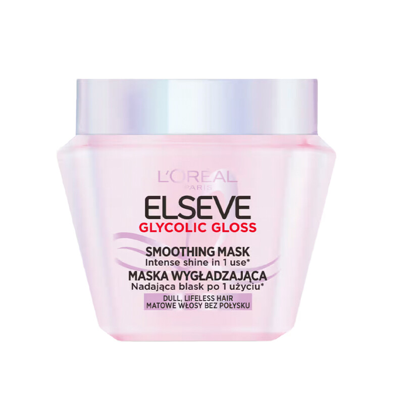 ماسک مو لورال مدل ELSEVE GLYCOLIC GLOSS مناسب موهای کدر و بی روح با درخشش فوری حجم ۳۰۰ میل