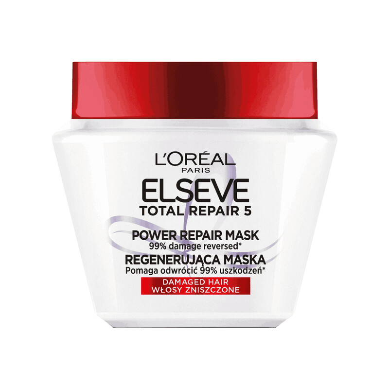 ماسک مو لورال مدل ELSEVE TOTAL REPAIR 5 مناسب موهای آسیب دیده با سرامید و پرو کراتین حجم ۳۰۰ میل