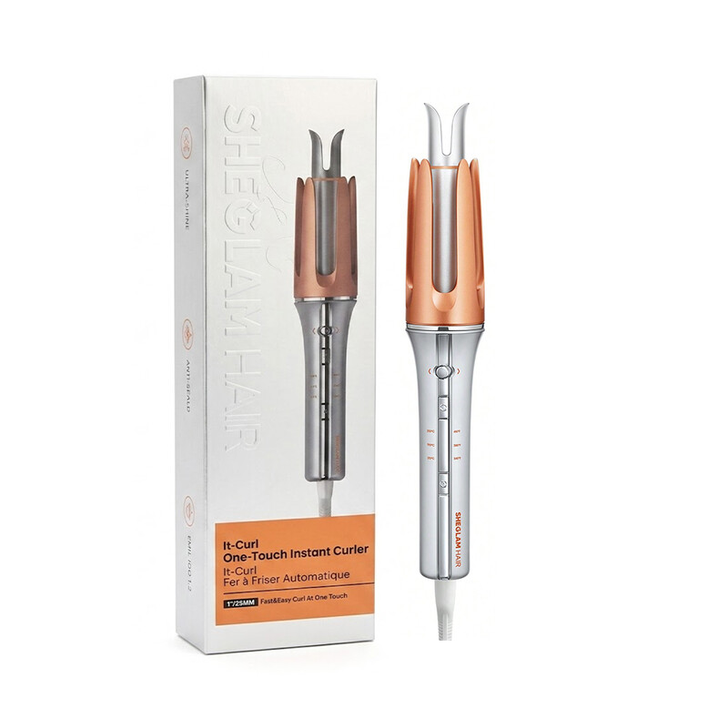 فر کننده مو شیگلم مدل It-Curl 1/25mm با پوشش سرامیکی و نمایشگر LED لوله ۲۵ میلی‌متری