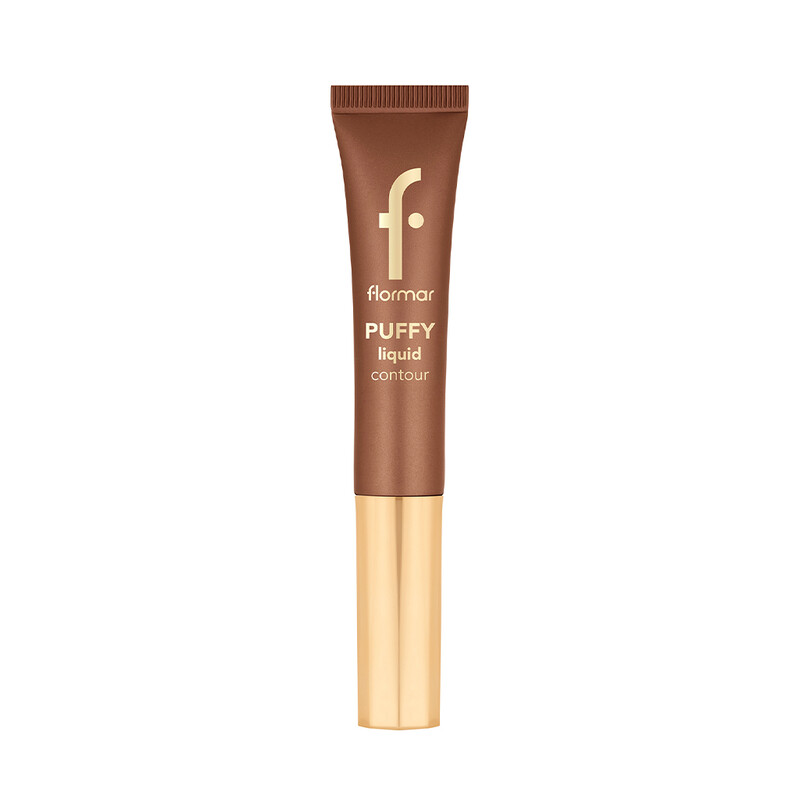 کانتور مایع فلورمار مدل PUFFY liquid contour با اپلیکاتور اسفنجی سرخود و شدت رنگ قابل تنظیم حجم ۱۲ میل