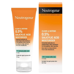 کرم آبرسان و ضد جوش نوتروژینا مدل Clear &amp; Defend حجم 50 میلی‌لیتر