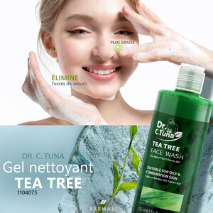 ژل شستشو صورت پوست چرب  فارماسی مدل Tea Tree حجم 225 میل