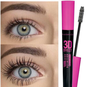 ریمل حجم دهنده و حالت دهنده فارماسی مدل 3D Effect حجم 10 میل