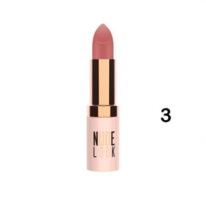رژلب جامد مات گلدن رز مدل Nude Look