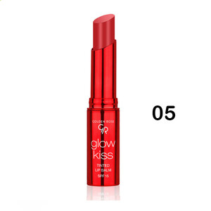 بالم لب رنگی گلدن رز مدل Glow Kiss دارای SPF15