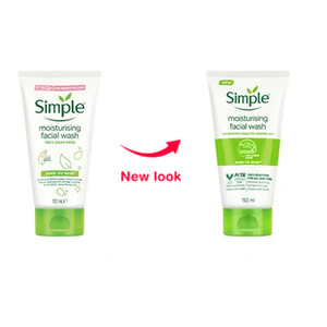 ژل شستشوی صورت سیمپل مدل Moisturizing حجم 150 میل
