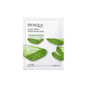 ماسک ورقه ای آبرسان بایوآکوا حاوی عصاره آلوئه ورا 25 گرمی
