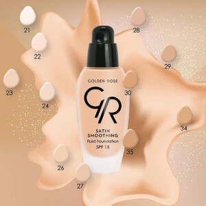 کرم پودر SPF 15 گلدن رز مدل Satin حجم 30 میل