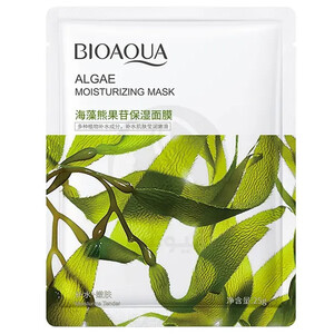 ماسک ورقه ای ضد چین و چروک بایوآکوا حاوی عصاره جلبک سبز وزن 25 گرمی