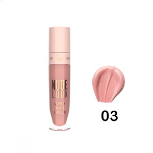 رژ لب مایع مات گلدن رز مدل Nude Look حجم 5 میل