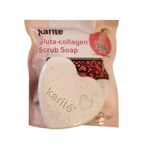 صابون سفید کننده و لایه بردار نقاط حساس کاریته مدل gluta collagen