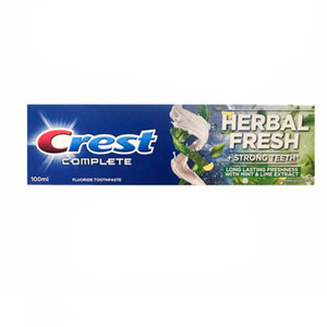 خمیر دندان با رایحه لیمو و نعنا کرست مدل Herbal Fresh حجم 100 میل