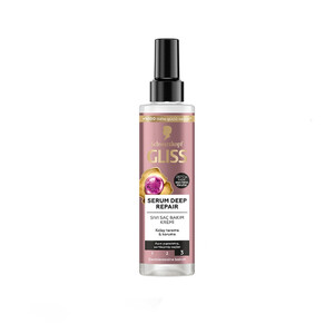 اسپری مو دو فاز ترممیم کننده عمیق گلیس مناسب موهای زبر و وزشده مدل Serum Deep Repair حجم 200 میل