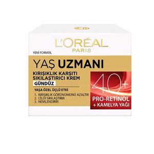 کرم ضد چروک روز بالای 40 سال لورآل حجم 50 میل