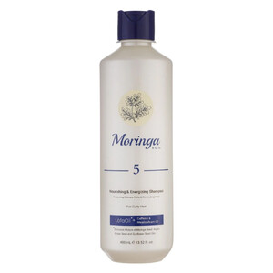 شامپو مغذی و انرژی بخش مخصوص موهای فر مورینگا شماره 5