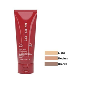 کرم ضدآفتاب رنگی لافارر مناسب پوست نرمال تا خشک SPF40 حجم ۴۰ میل