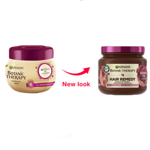 ماسک مو تقویت‌کننده حاوی روغن کرچک و بادام گارنیه مدل Botanic Therapy حجم 340 میل