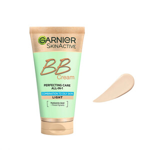 بی بی کرم 5کاره پوست مختلط تا چرب SPF 25 حاوی هیالورونیک اسید گارنیه حجم 50 میل