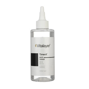 تونر پاک‌کننده و مغذی مناسب انواع پوست ویتالیر مدل Time Vit حجم 200 میل