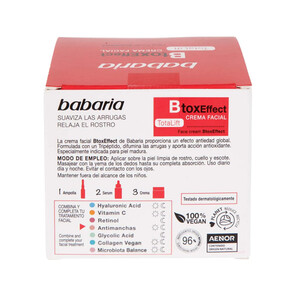 کرم ضد چروک و لیفت‌کننده مناسب انواع پوست باباریا مدل BtoxEffect حجم 50 میل