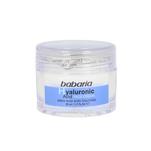 کرم آبرسان و جوان‌ساز حاوی هیالورونیک اسید باباریا مدل Hyaluronic Acid Face Gel Cream حجم 50 میل