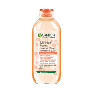 میسلار واتر لایهبردار و پاککننده حاوی گلیکولیک اسید گارنیه مدل Micellar Peeling Kusursuz Makyaj حجم 400 میل