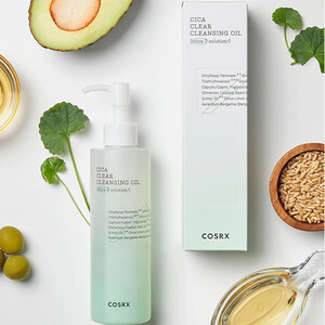 روغن پاک‌کننده صورت سیکا تسکین‌دهنده و آبرسان کوزارکس مدل Calming Cica Cleansing Oil حجم 200 میل