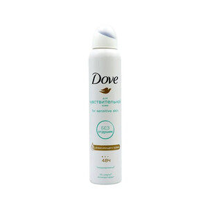 اسپری ضد تعریق زنانه 48 ساعته مناسب پوست حساس داو مدل For Sensitive Skin حجم 200 میل