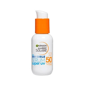 سرم ضد آفتاب و مرطوب‌کننده صورت گارنیه مدل Ambre Solaire Super UV SPF 50+ حجم 30 میل