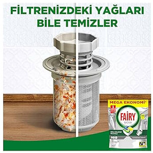 قرص ماشین ظرفشویی تمیزکننده و براق‌کننده فیری مدل Platinum بسته 60 عددی
