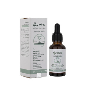 سرم ضد جوش و آکنه کنترلکننده چربی راکوتن مناسب پوستهای دارای جوش مدل acne serum حجم 30 میل